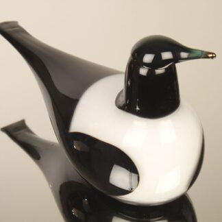 Vintage Oiva Toikka Iso Harakka Nuutajärvi / Magpie Art Glass