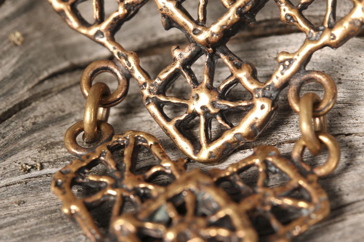 Vintage Pentti Sarpaneva pronssi Pitsi-riipus / Bronze Pendant Revinnäinen - Image 8