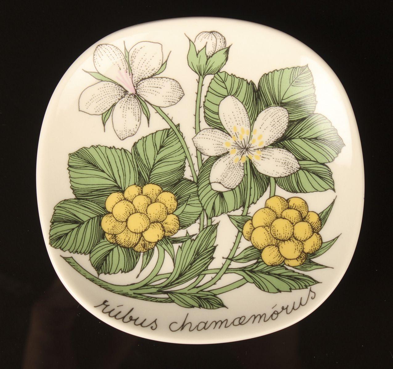 Arabia seinälautanen Suomuurain Esteri Tomula / Rubus chamaemorus