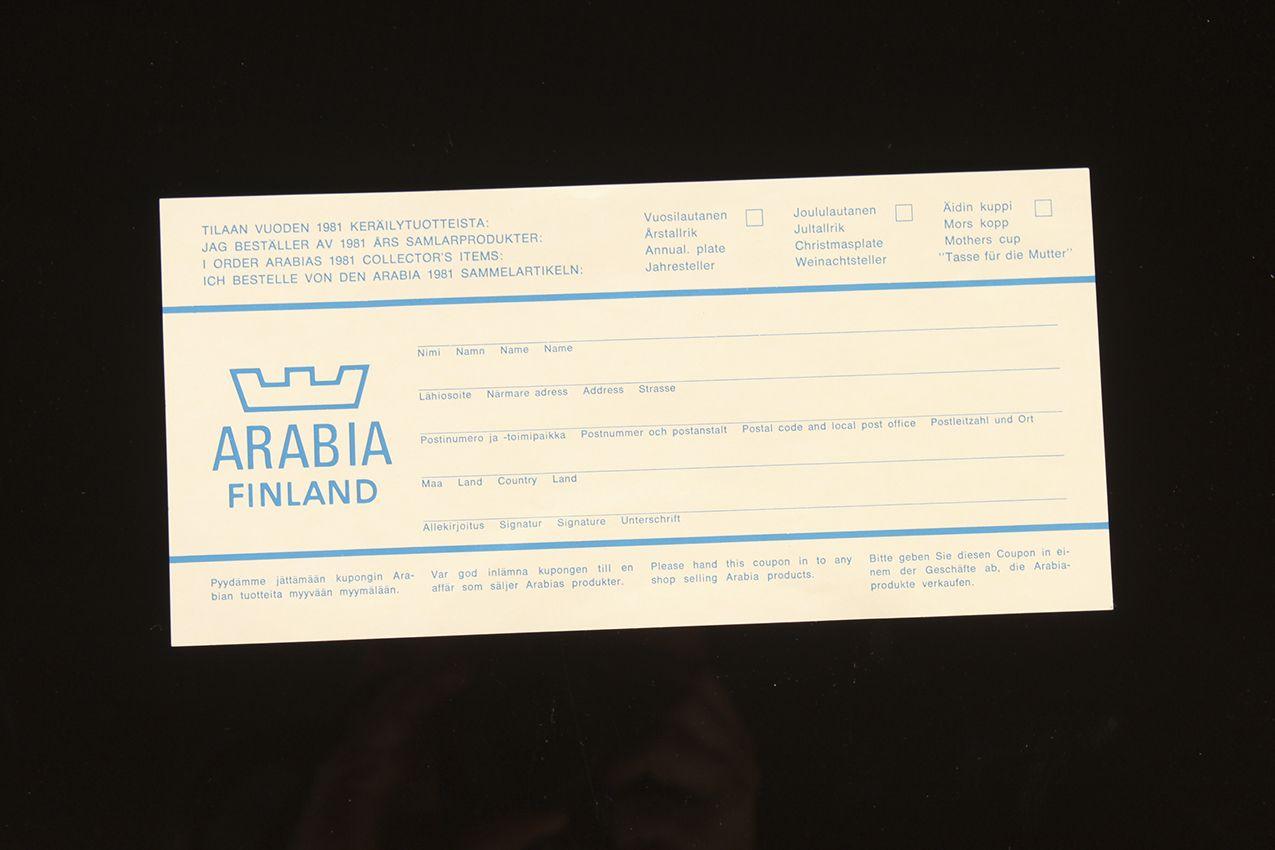 Arabia joulukeräilylautanen 1980 Raija Uosikkinen - Image 4