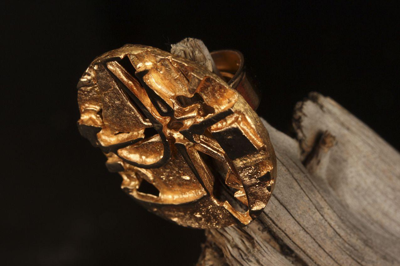Jorma Laine Turun Hopea pronssi sormus / Bronze Large Ring Turun Hopea - Image 3