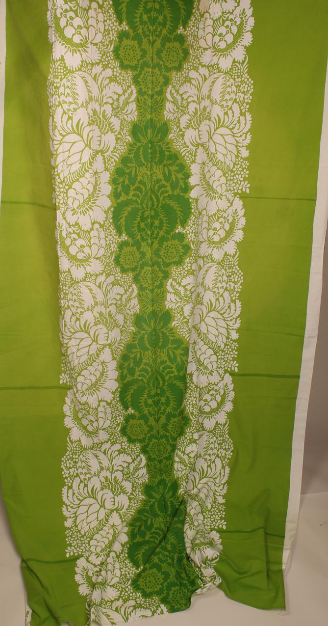 Vintage Marimekko Ananas vihreä kangas / Marimekko Ananas Green Fabric