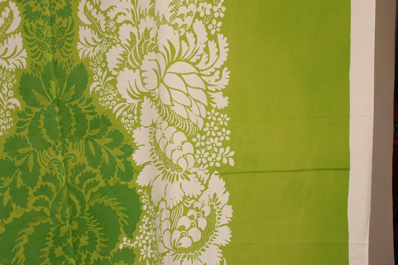 Vintage Marimekko Ananas vihreä kangas / Marimekko Ananas Green Fabric - Image 7