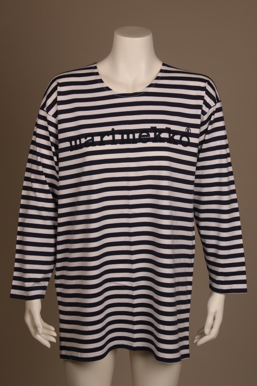 Marimekko tasaraita logo t-paita / Marimekko logo t-shirt S