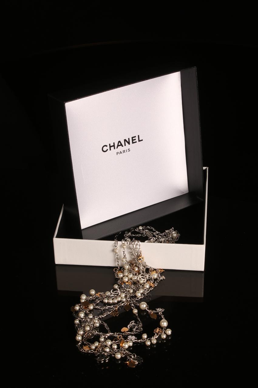 Chanel kaulaketju / Chanel Multi-strand Chain CC Logo Necklace - Image 9