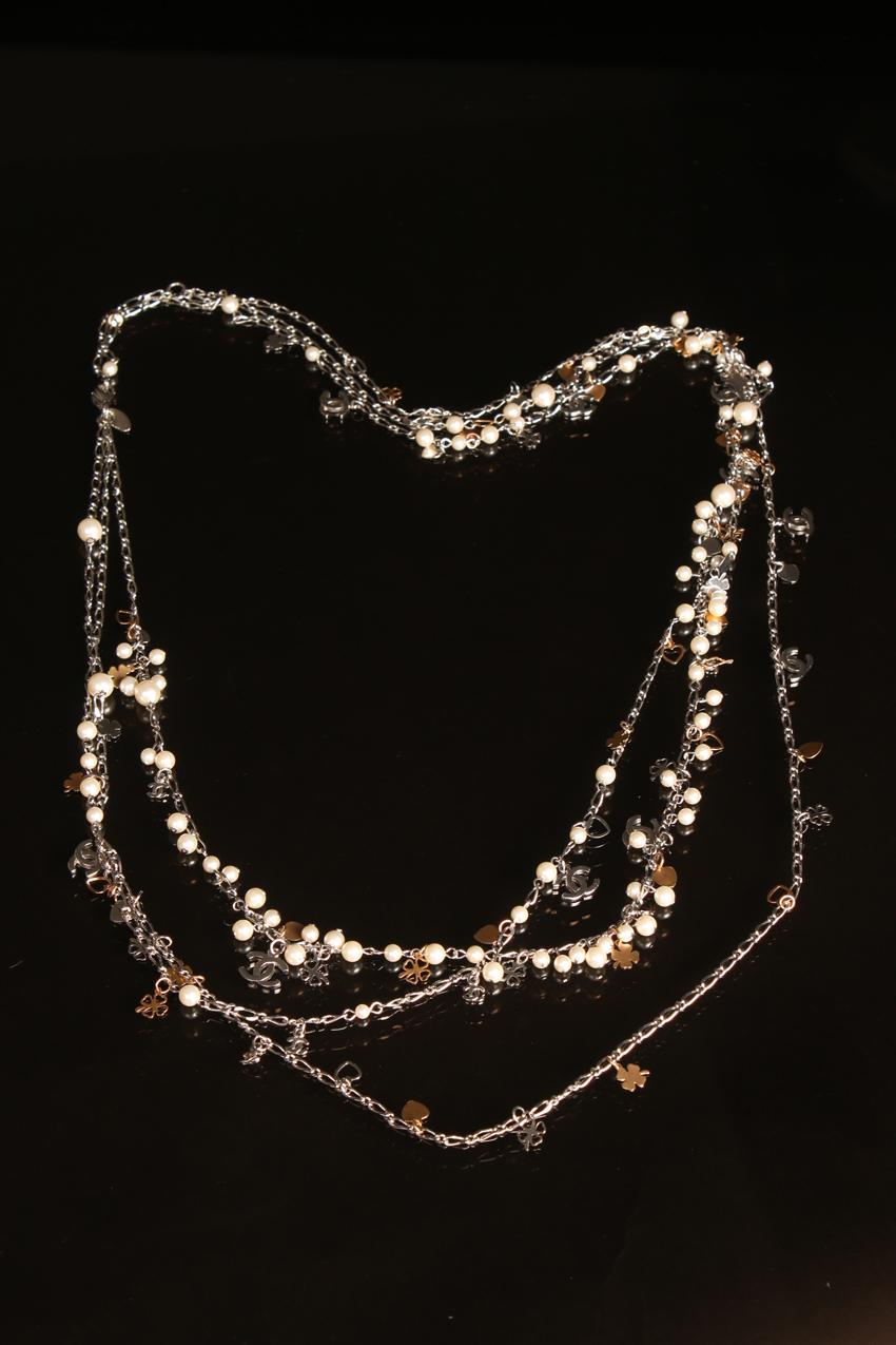 Chanel kaulaketju / Chanel Multi-strand Chain CC Logo Necklace - Image 2