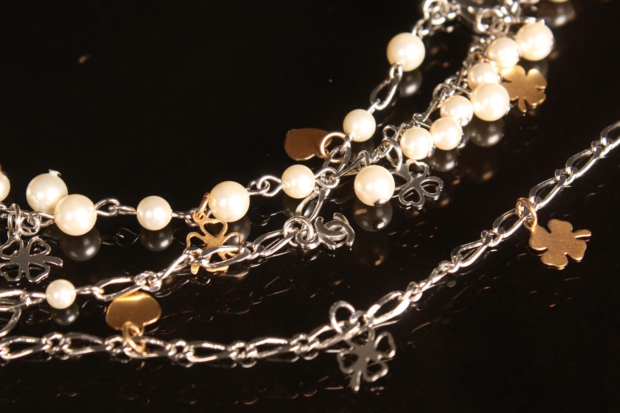 Chanel kaulaketju / Chanel Multi-strand Chain CC Logo Necklace - Image 3