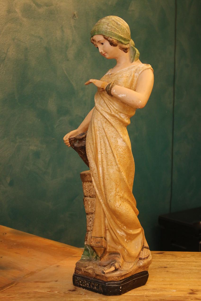 Rebekka kaivolla -kipsipatsas / Rebecca at the well -plaster statue - Image 3