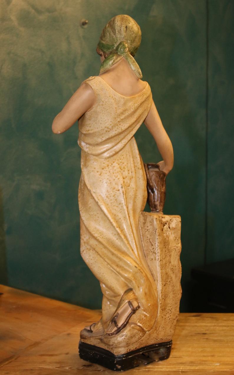 Rebekka kaivolla -kipsipatsas / Rebecca at the well -plaster statue - Image 4