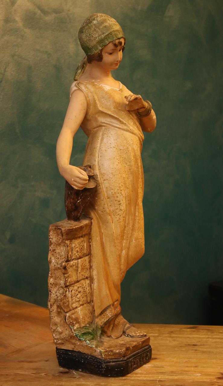 Rebekka kaivolla -kipsipatsas / Rebecca at the well -plaster statue - Image 5