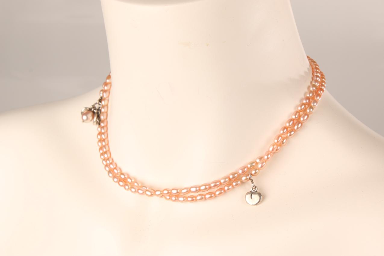 Kalevala Koru Vanamo helmikaulakoru / Rose Pearl necklace Twinflower - Image 2