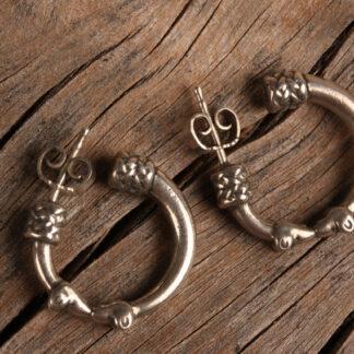 Kalevala Koru hopeiset Hirvenpää-korvakorut / Kalevala Koru Hirvenpää silver earrings