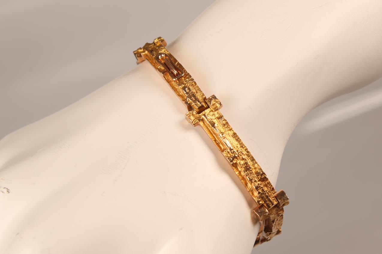 Vintage Björn Weckström Lapponia kultainen Tundra rannekoru / Gold bracelet - Image 2