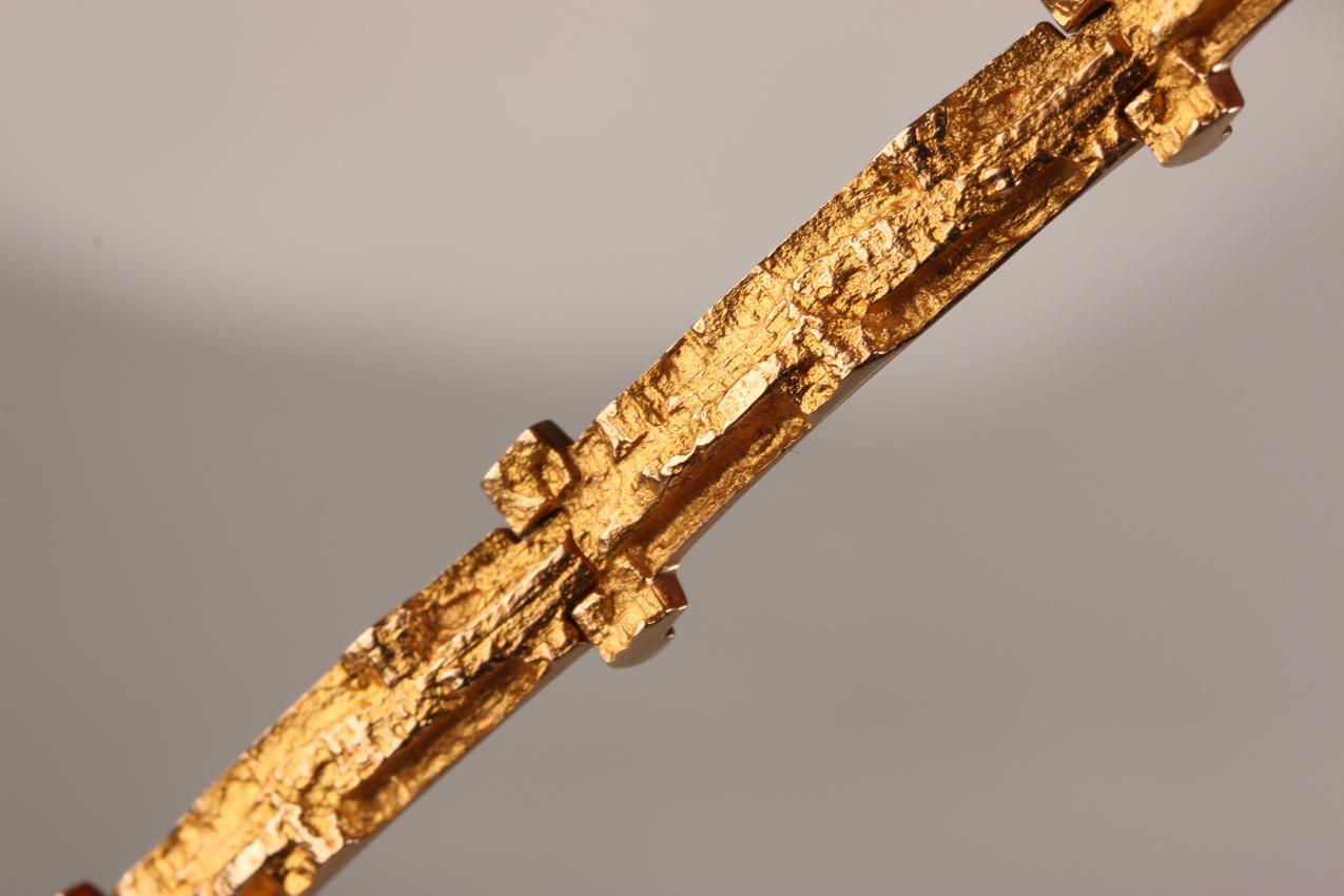 Vintage Björn Weckström Lapponia kultainen Tundra rannekoru / Gold bracelet - Image 9