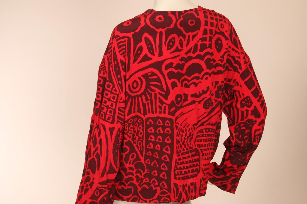 Marimekko Gret Adam punainen pusero M - Image 6