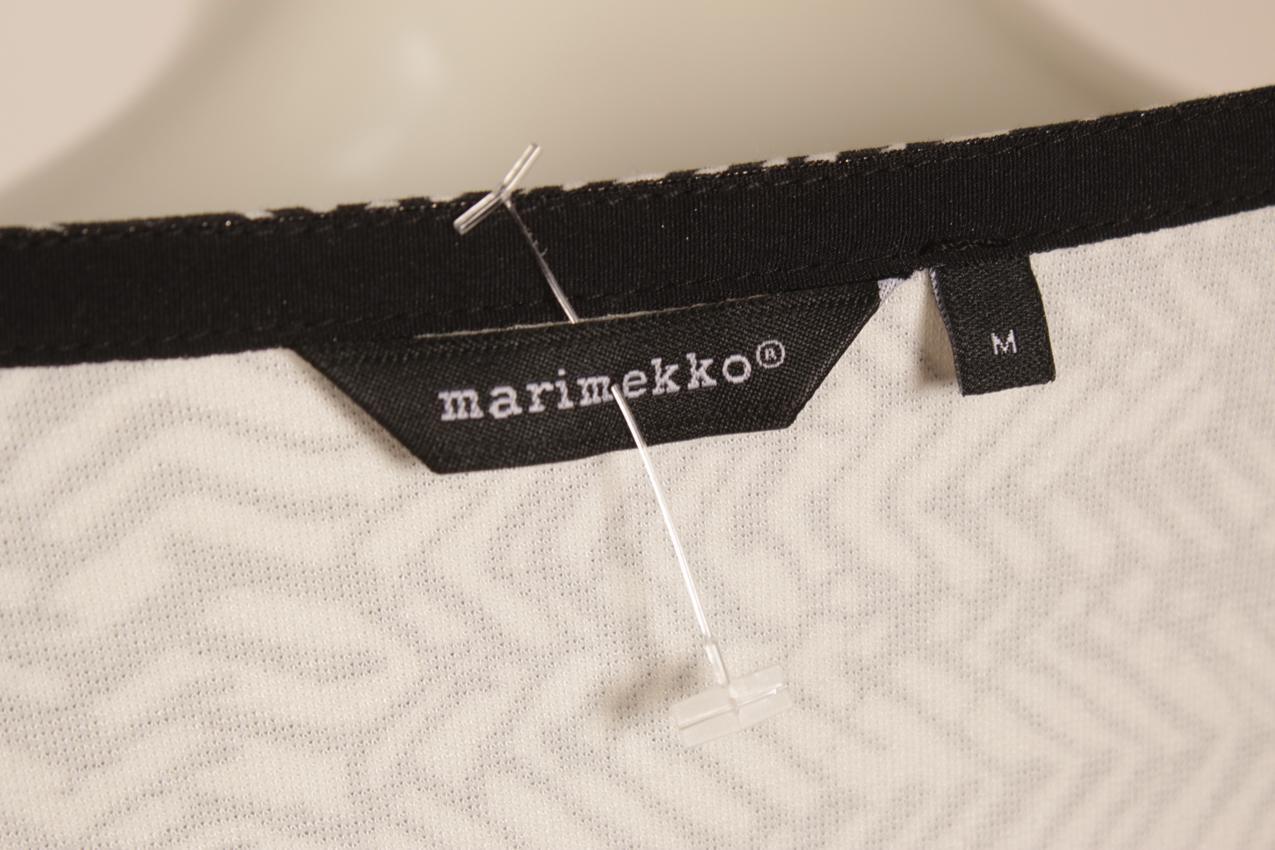 Marimekko mustavalkoinen elastinen trikoomekko - Image 10