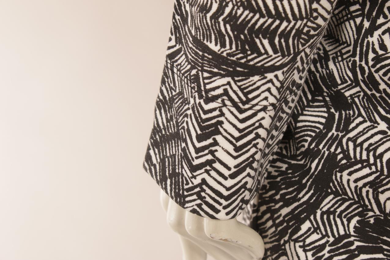 Marimekko mustavalkoinen elastinen trikoomekko - Image 8