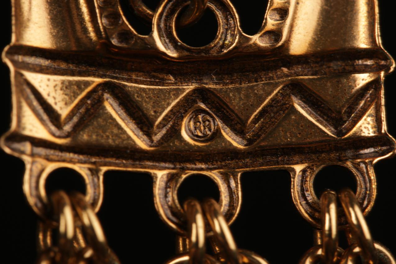 Vintage Kalevala Koru “Kaksipäinen hevonen” -korvakorut / Bronze earrings - Image 4