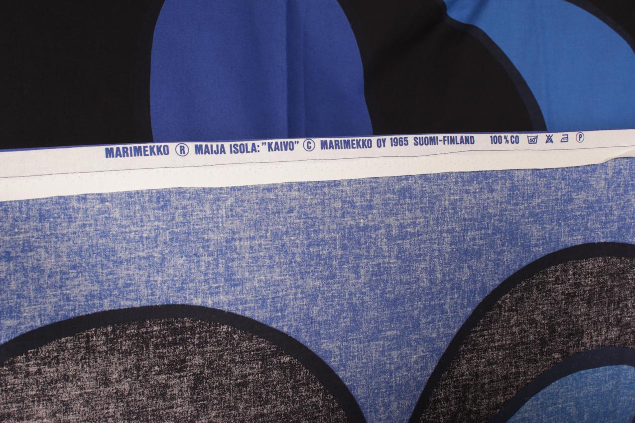 Vintage Marimekko sininen “Kaivo” - Image 4