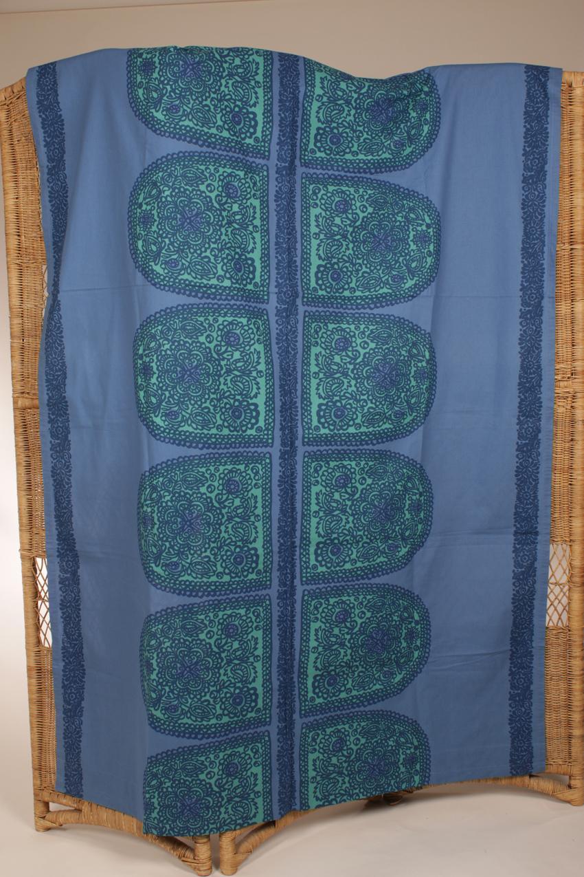 Vintage Marimekko kangas pöytäliina Maija Isola “Kirgiisi”