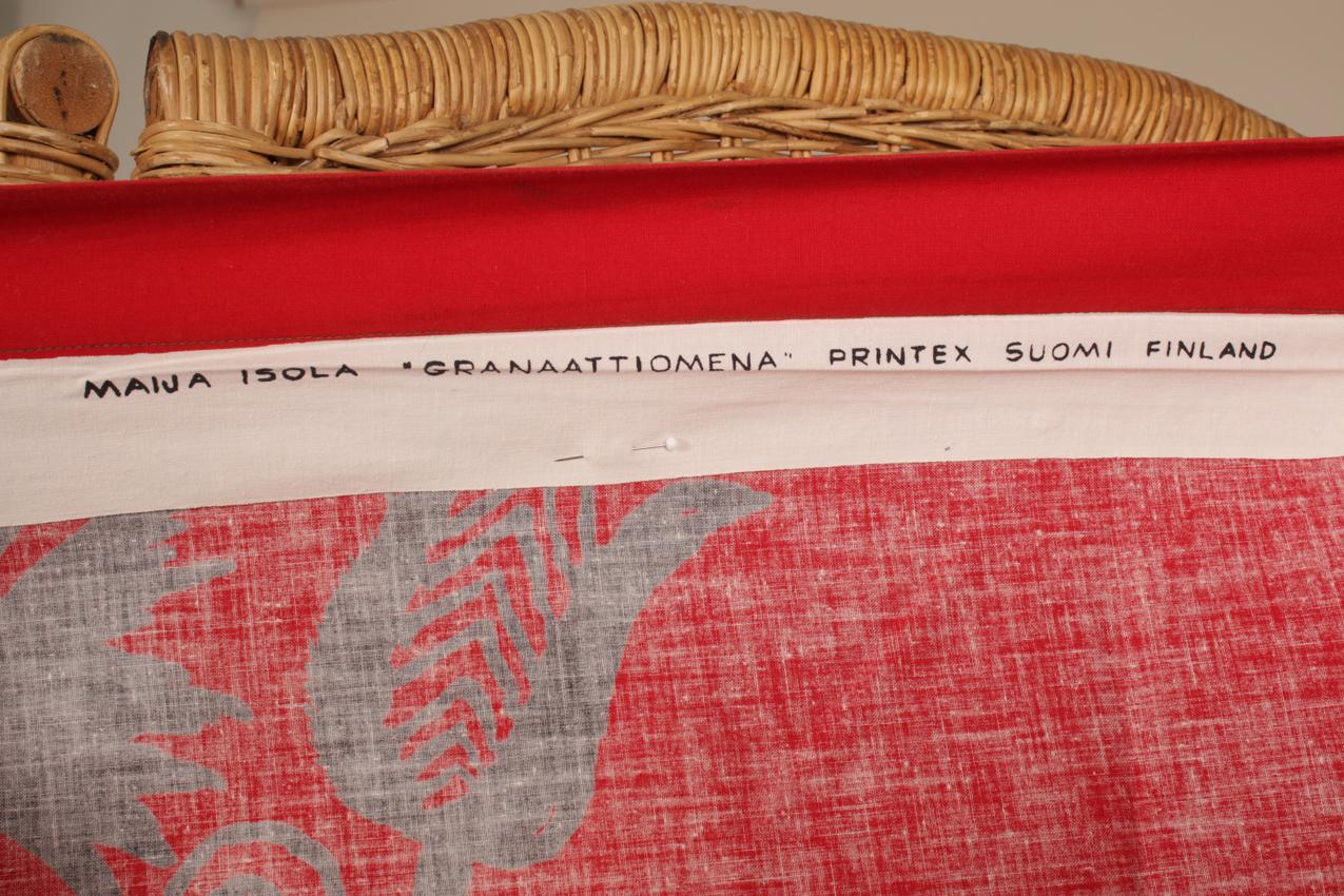 Vintage Printex Maija Isola kangas “Granaattiomena” - Image 10