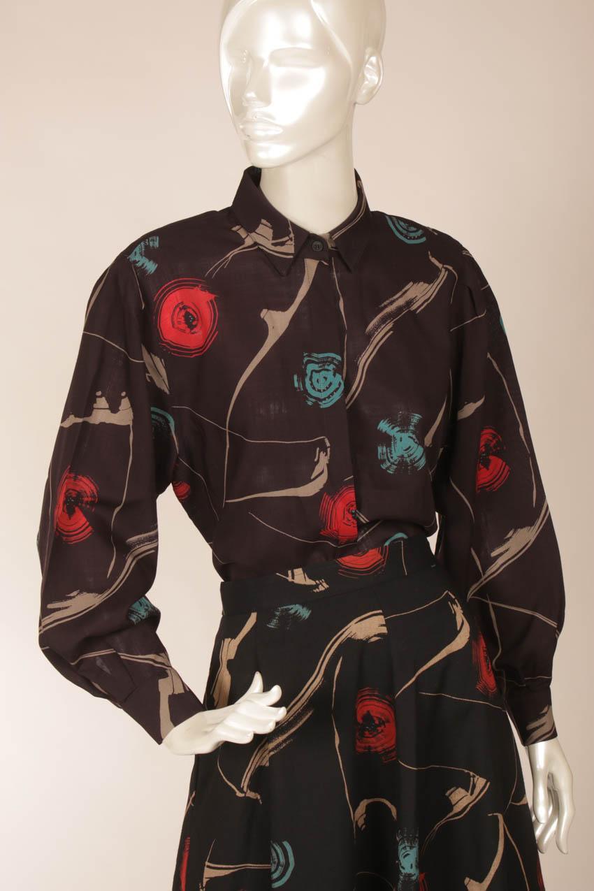 Vintage Marimekko hame L ja pusero M - Image 3