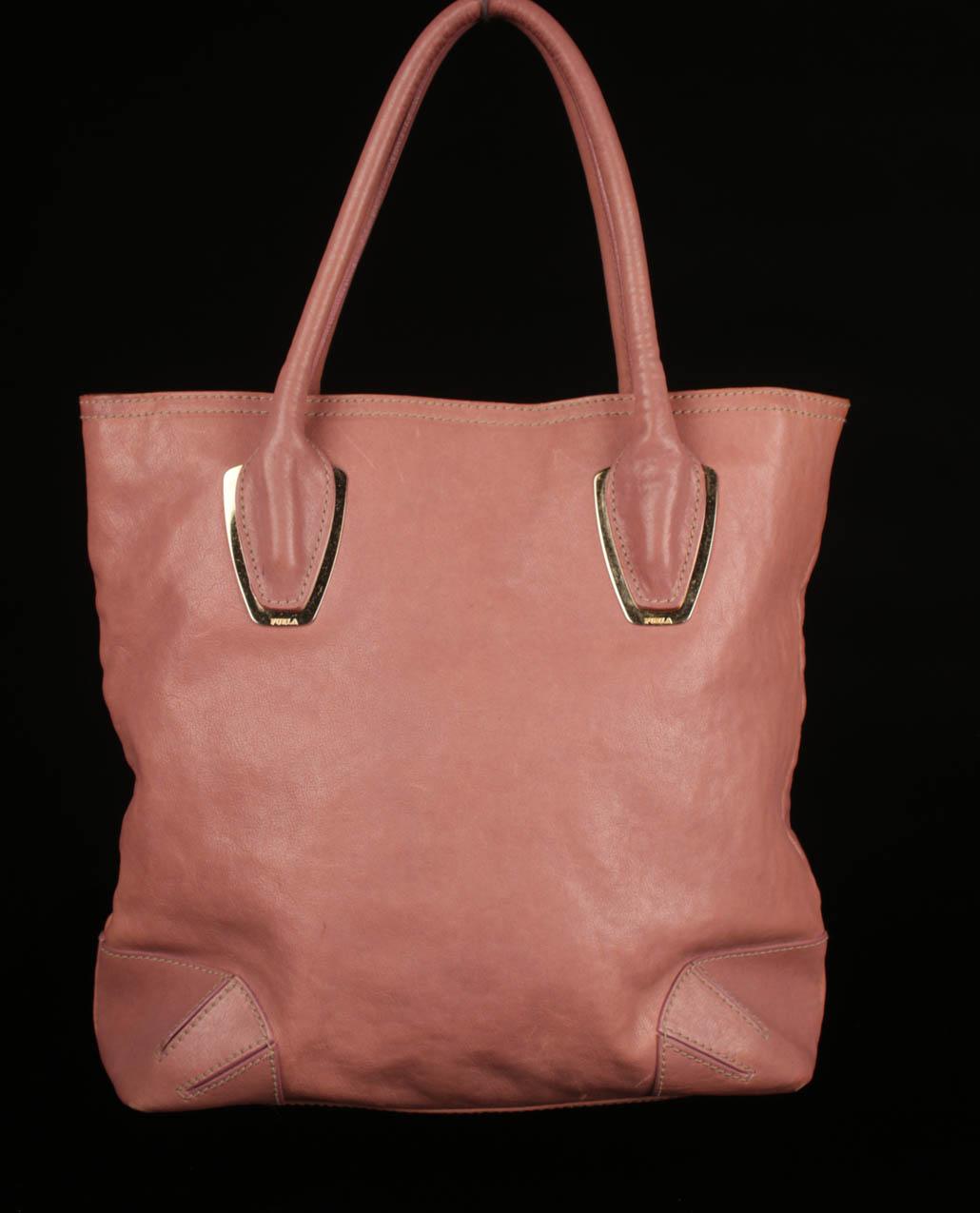 Furla pinkki nahkalaukku - Image 3