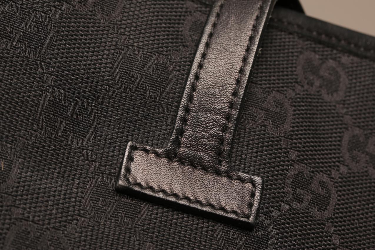 Gucci GG monogrammi Jackie musta kanvaasilaukku - Image 13