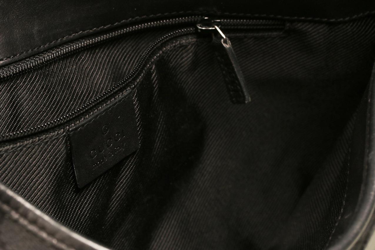 Gucci GG monogrammi Jackie musta kanvaasilaukku - Image 16