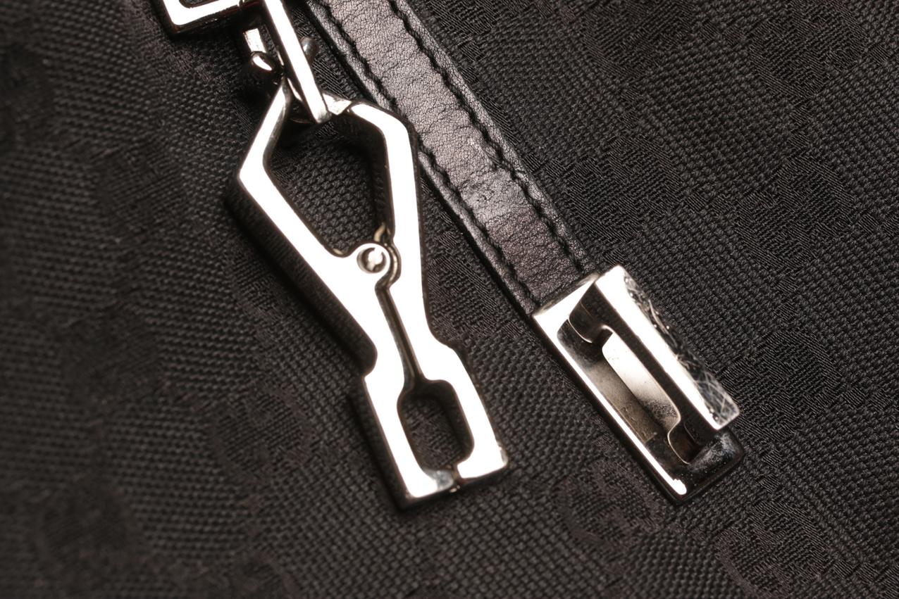 Gucci GG monogrammi Jackie musta kanvaasilaukku - Image 6