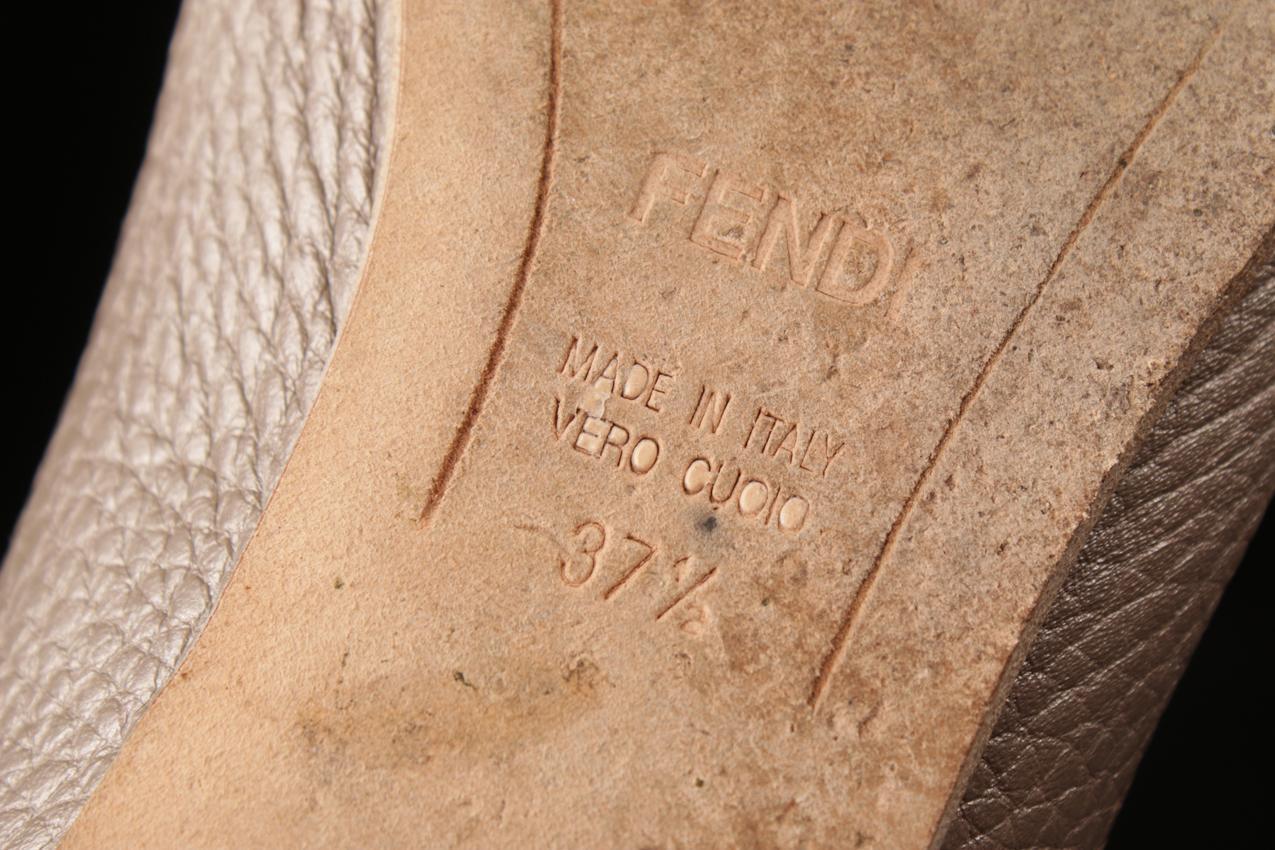 Fendi harmaat nahkaballeriinat 37,5 - Image 7
