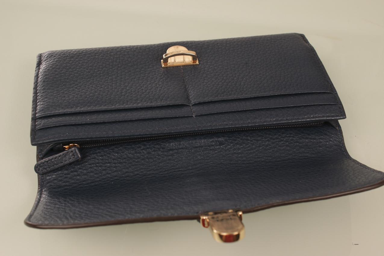 Michael Kors navy blue leather wallet - Image 6