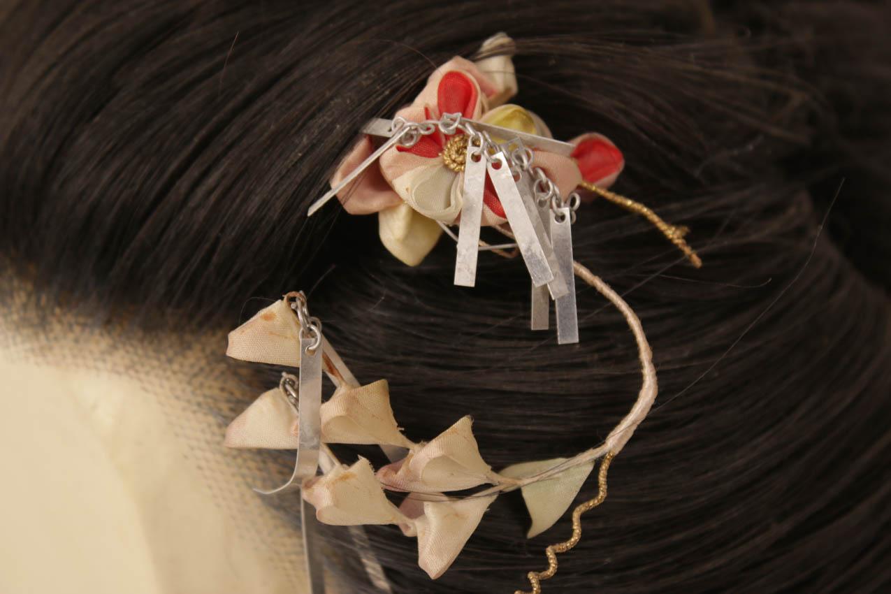 Japanilainen vanha aito Geishan Katsura peruukki - Image 8