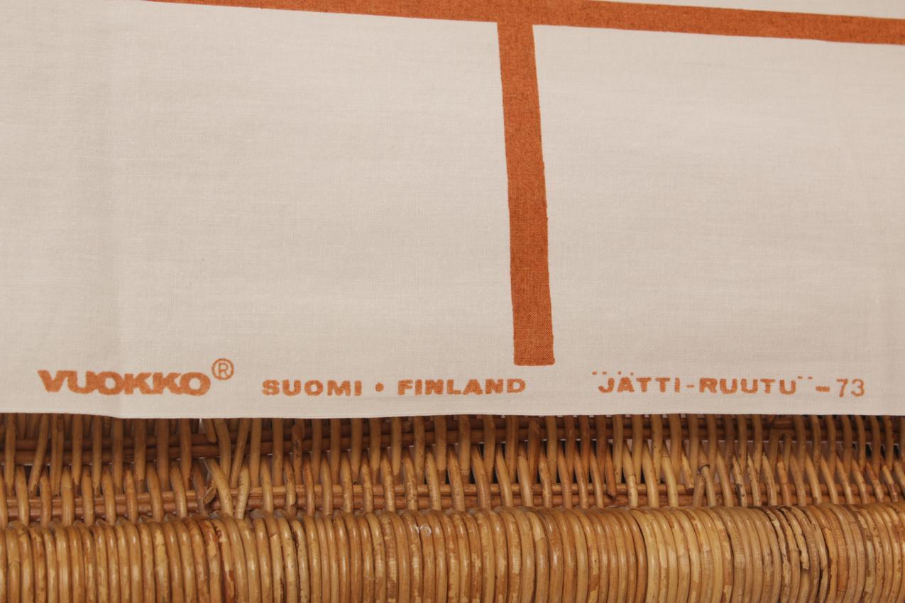 Vintage Vuokko Nurmesniemi “Jätti-ruutu” kangas verho - Image 4