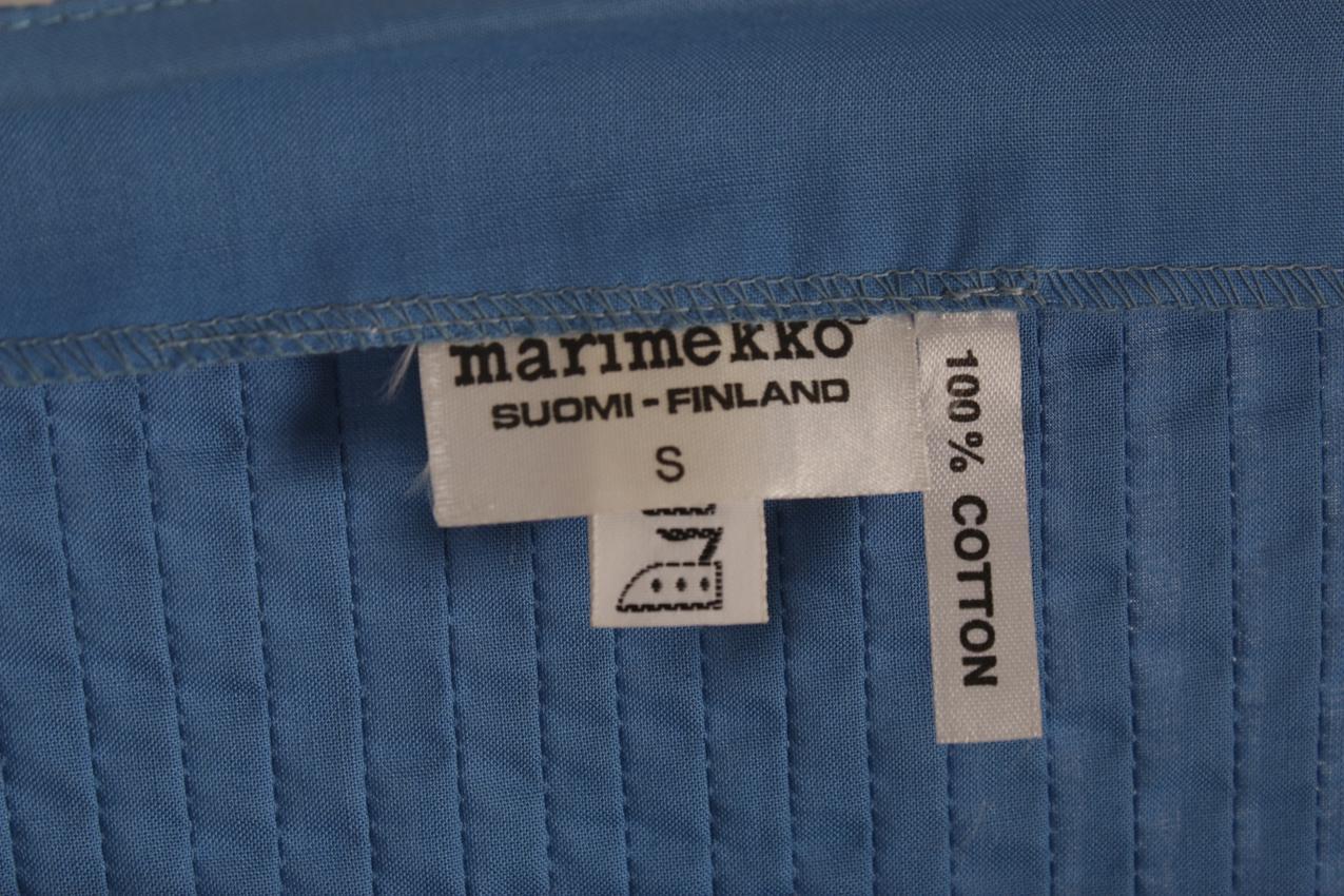 Vintage Marimekko Pentti Rinta sininen pitkä "Tanja" -mekko S - Image 10