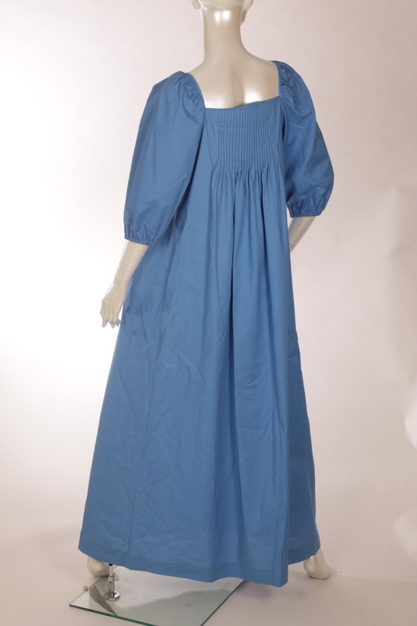 Vintage Marimekko Pentti Rinta sininen pitkä "Tanja" -mekko S - Image 6