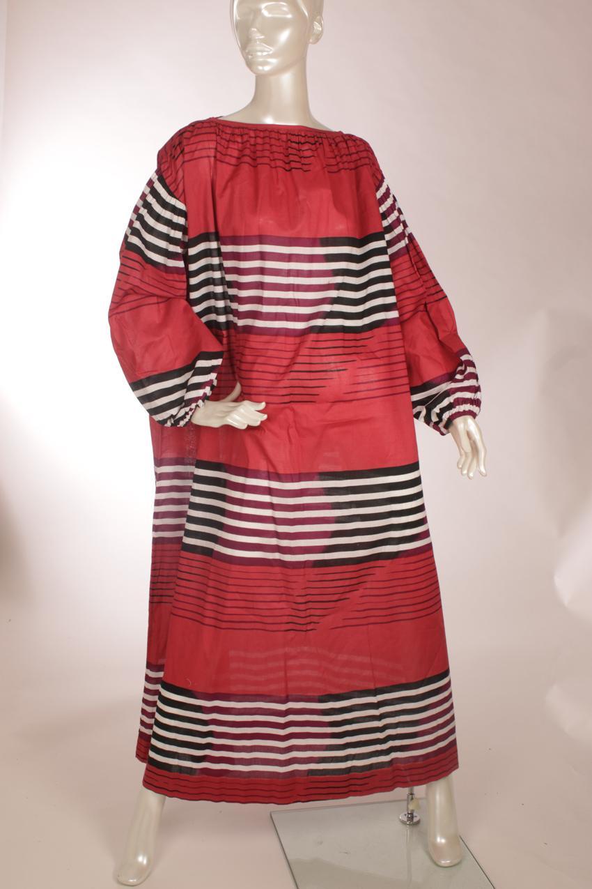 Vintage Marimekko extra leveä puhvihihainen mekko XS S
