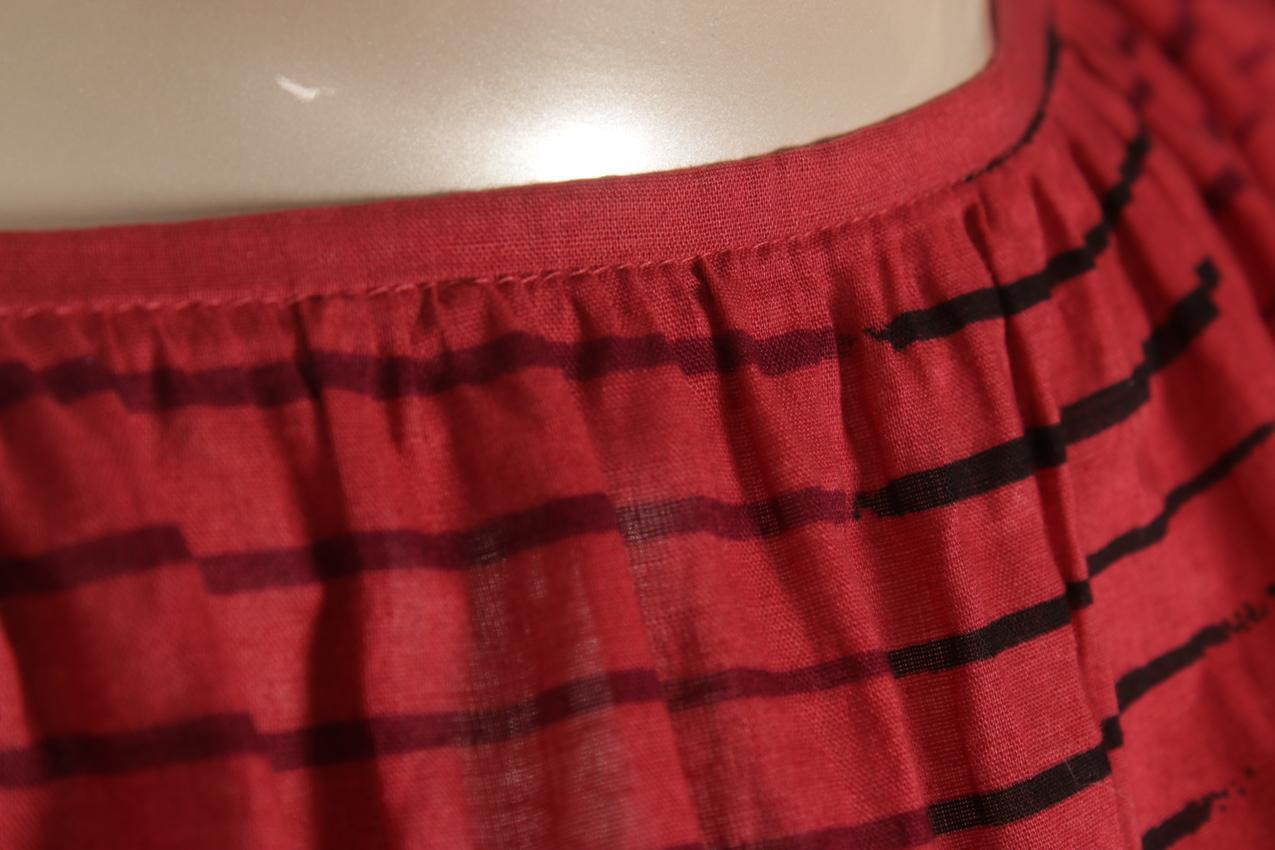 Vintage Marimekko extra leveä puhvihihainen mekko XS S - Image 4