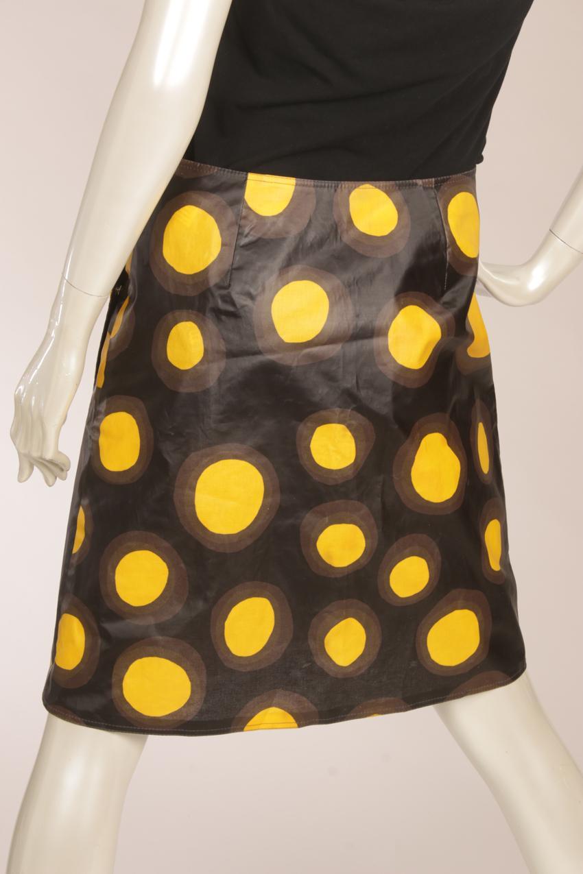 Vintage Marimekko Annika Rimala “Petrooli” PVC kietaisuhame “Läikät” - Image 7