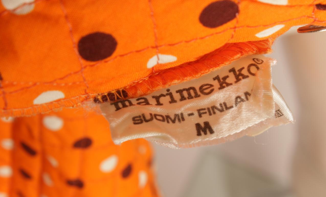 Vintage Marimekko topattu maksihame Liisa Suvanto Wakisaka Katsuji S M - Image 9