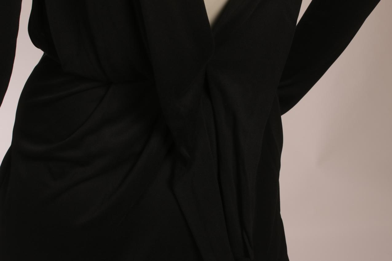 Emilio Pucci musta viskoosi-silkki iltapuku S M - Image 8