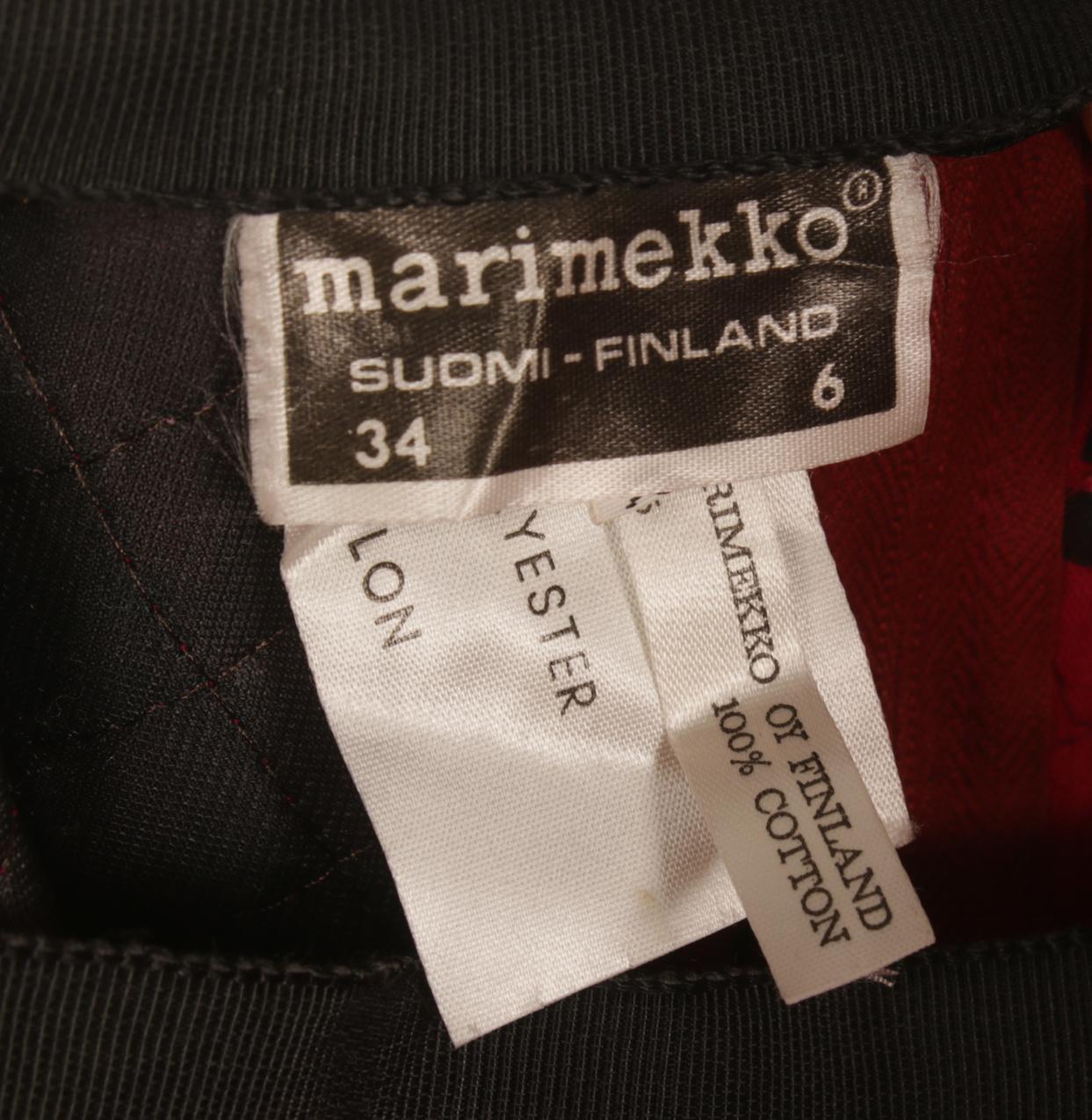 Vintage Marimekko topattu maksihame Liisa Suvanto Wakisaka Katsuji XS - Image 8