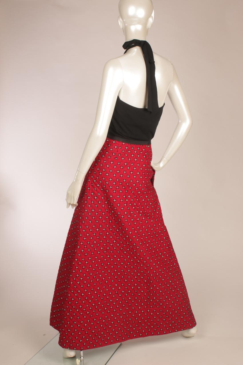 Vintage Marimekko topattu maksihame Liisa Suvanto Wakisaka Katsuji XS - Image 6
