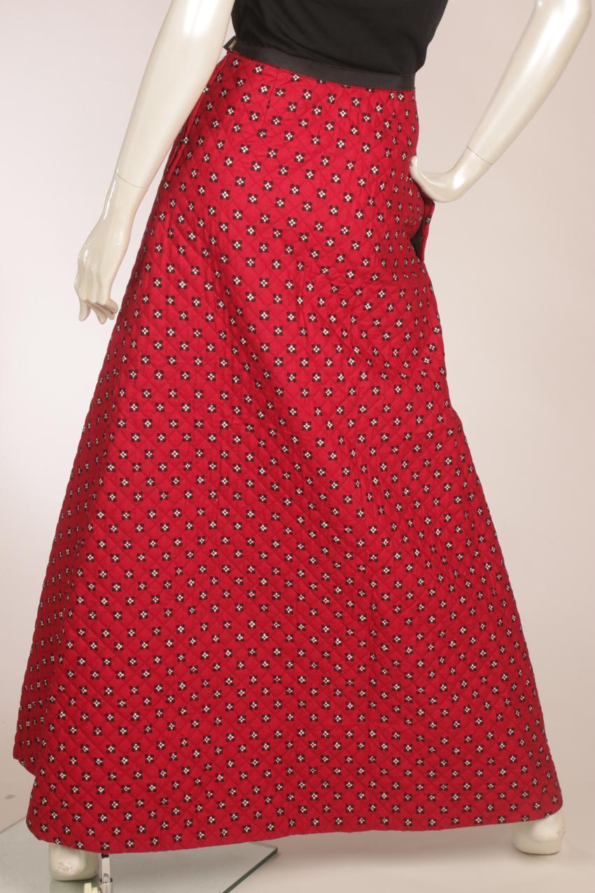 Vintage Marimekko topattu maksihame Liisa Suvanto Wakisaka Katsuji XS - Image 7