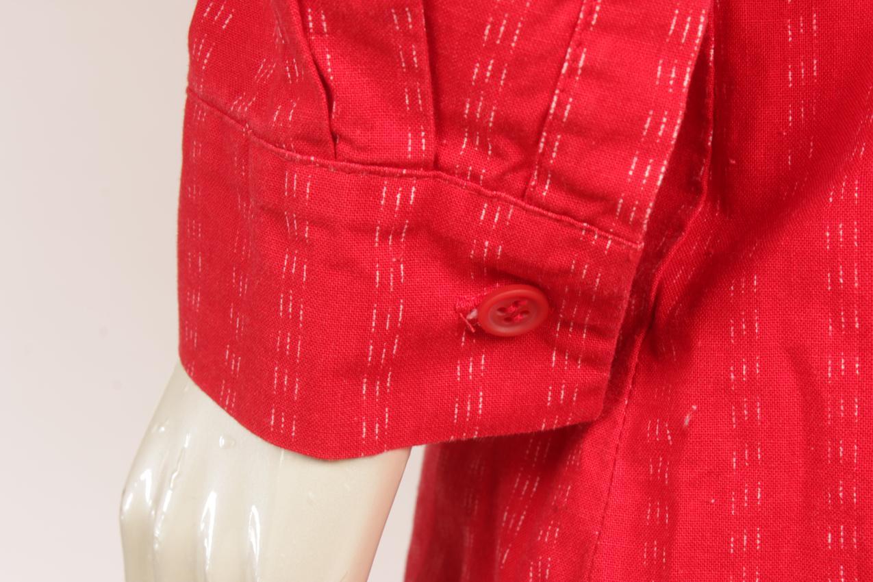 Vintage Marimekko punainen paitamekko L - Image 9