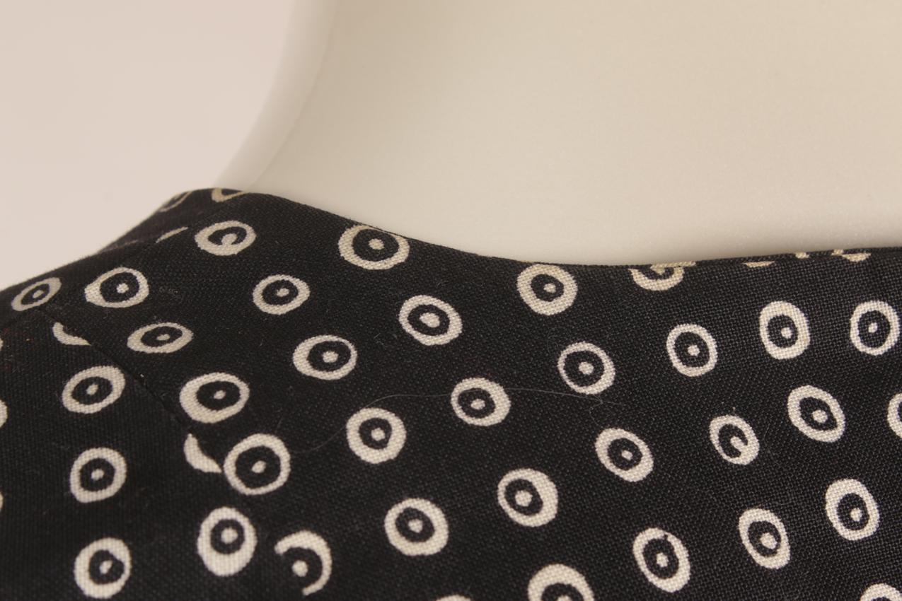 Vintage 60-luku Marimekko Annikki abstraktikuvioinen kietaisumekko äitiysmekko XS - Image 12