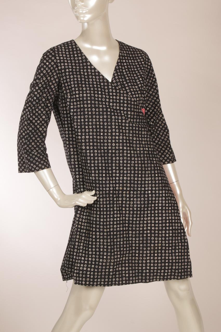 Vintage 60-luku Marimekko Annikki abstraktikuvioinen kietaisumekko äitiysmekko XS - Image 3