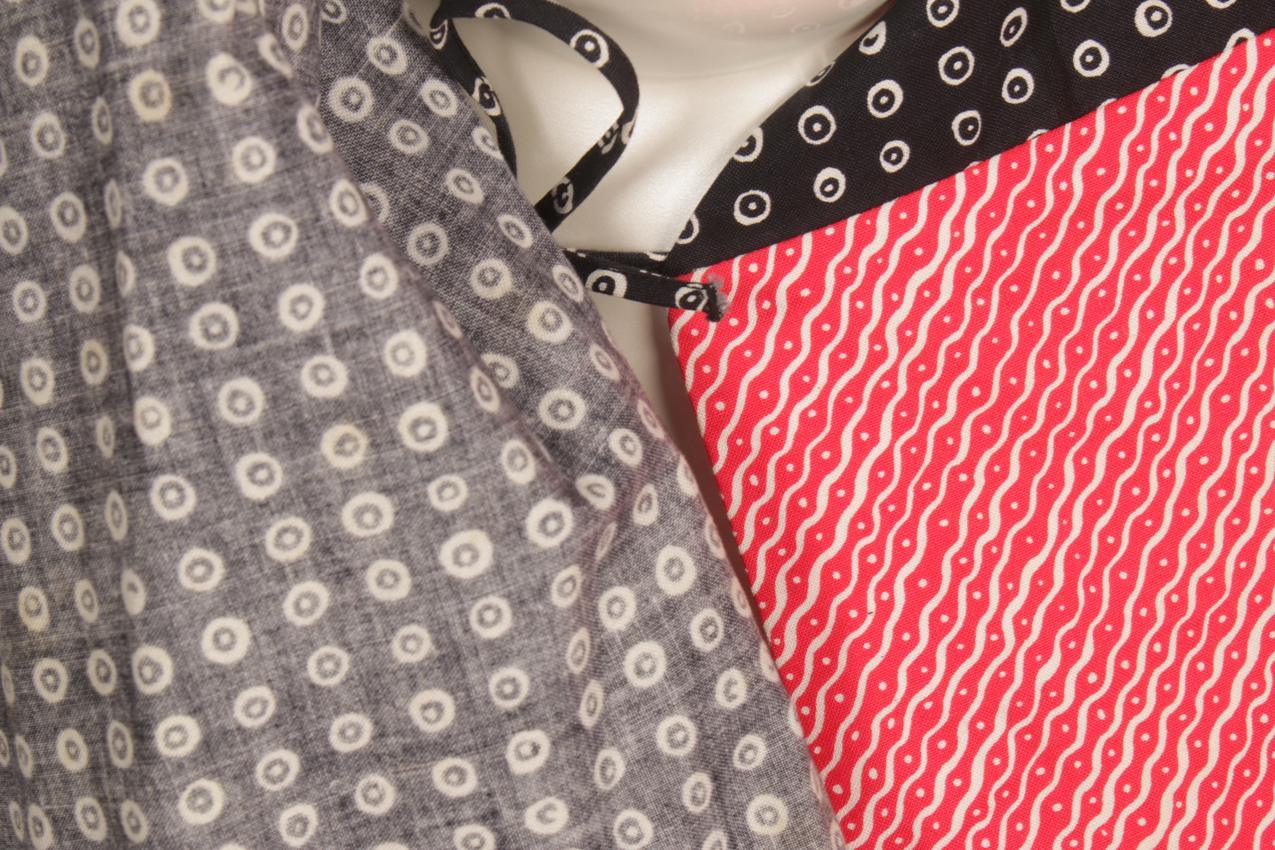 Vintage 60-luku Marimekko Annikki abstraktikuvioinen kietaisumekko äitiysmekko XS - Image 8