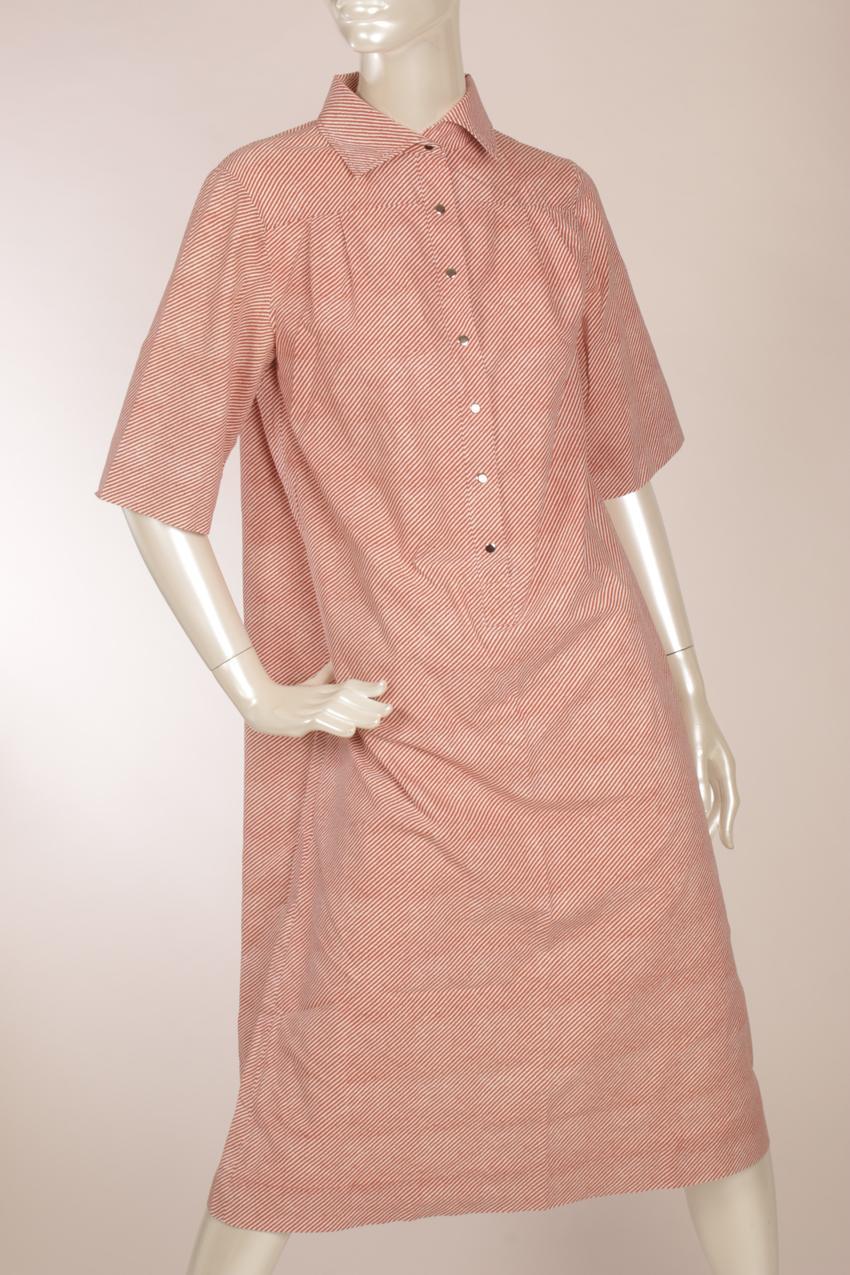 Vintage Marimekko punavalkoraidallinen paitamekko M - Image 3