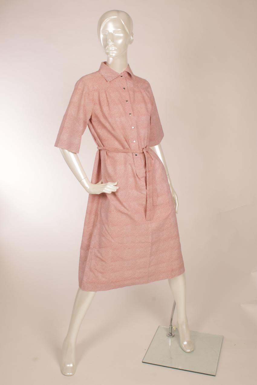 Vintage Marimekko punavalkoraidallinen paitamekko M - Image 4